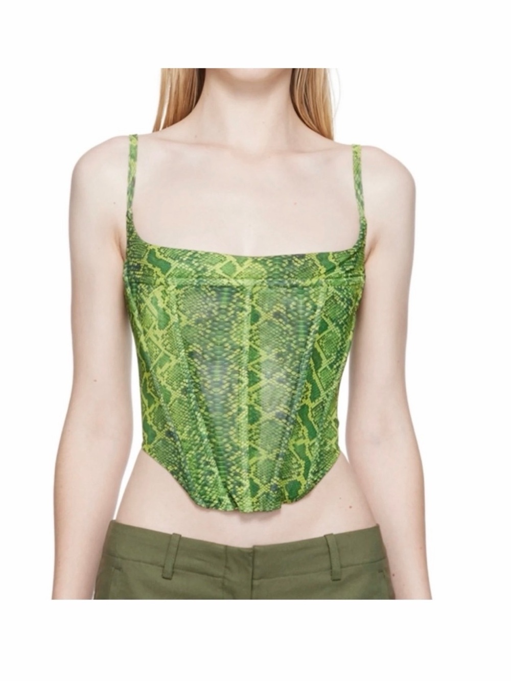 Miaou Venus Corset - Green Python